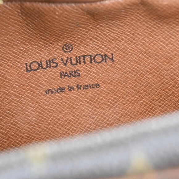 LOUIS VUITTON Compiegne 28 Clutch Hand Bag Monogram Leather Brown - Picture 14 of 16
